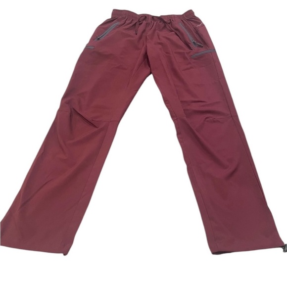 Dark Maroon Red Scrub Comfy Pants Size Medium - Picture 1 of 8
